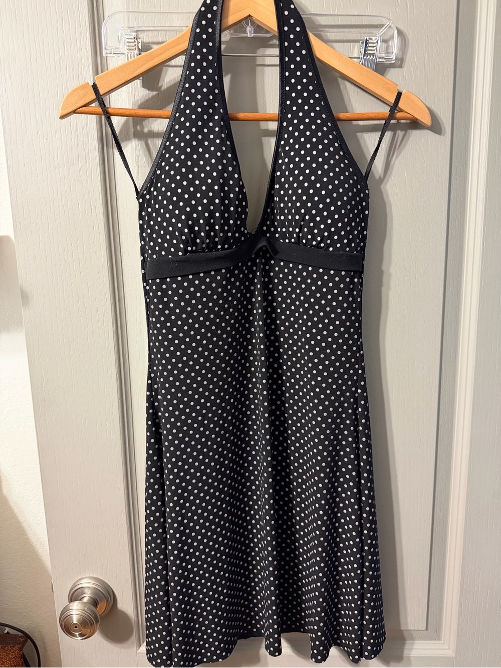 Women’s Black Polka Dot Halter Dress Lola